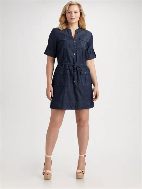 michael kors denim dresses